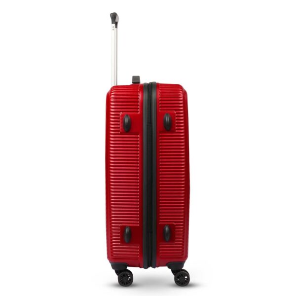 NOVEX Ivory Check-in Size Scratch Resistant Trolley with 28-Inch | Polycarbonate Travel Roller Case, Hard Suitcase/Luggage Trolleys | Red, 4-Wheel, 360° Smooth Rolling Spinner Bag - Men & Women - Image 5