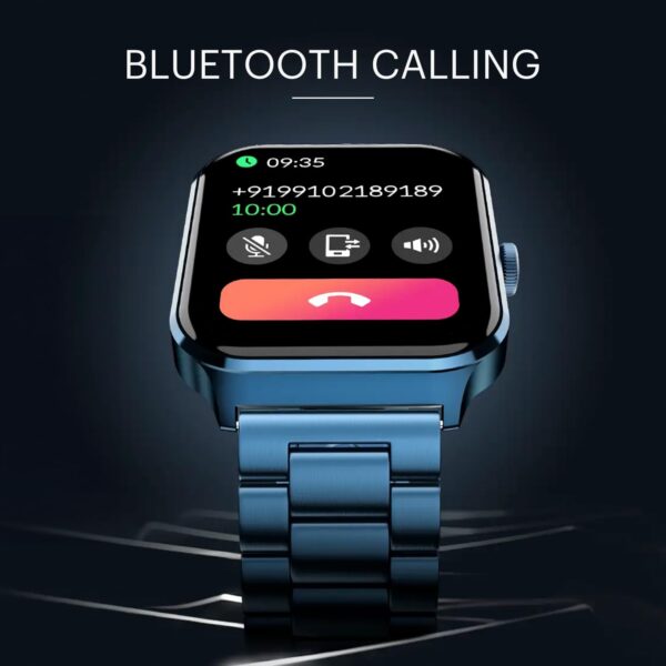 Noise Canvas Smart Watch with 1.96" Vivid Display, Functional Crown, BT Calling, 150+ Watch Faces, AI Voice Assistant, Health Suiteᵀᴹ, 100+ Sports Modes, IP67, Upto 7 Days Battery (Elite Black) - Image 4