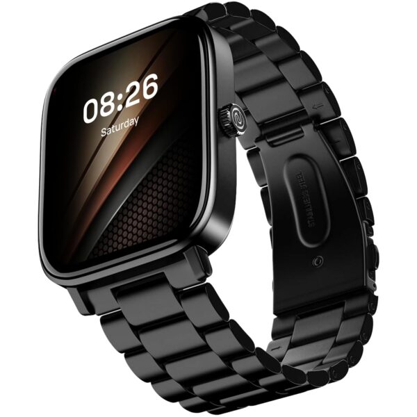 Noise Pulse 2 Pro [New Launch] 1.8" Vibrant Display, Bluetooth Calling Smart Watch for Men & Women, 7 Days Battery Life, Metallic Finish, Built-in Games, Voice Assistance, Health Suite (Elite Black) - Image 2