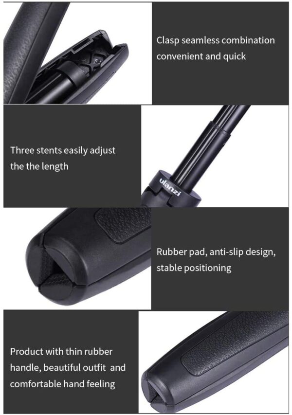 Ulanzi MT-09 Extention Vlog Tripod Mini Portable Handle Grip for Gopro Hero 8 7 6 5 GoPro max Black Session Osmo Action Camera - Image 5