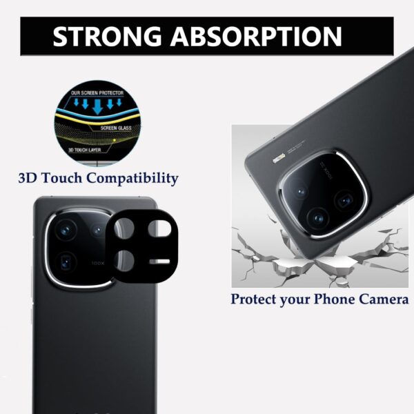 Tough Lee Camera Lens Protector Tempered Glass for IQOO 12 5G / 12 Pro 5G (with Easy Installation Kit, Scratch Proof) (Pack of 2) - Image 7