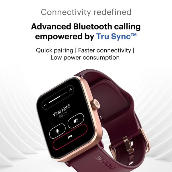 Noise ColorFit Pro 4 Alpha 1.78" AMOLED Display, Bluetooth Calling Smart Watch, Functional Crown, Metallic Build, Intelligent Gesture Control, Instacharge (Deep Wine) - Image 4