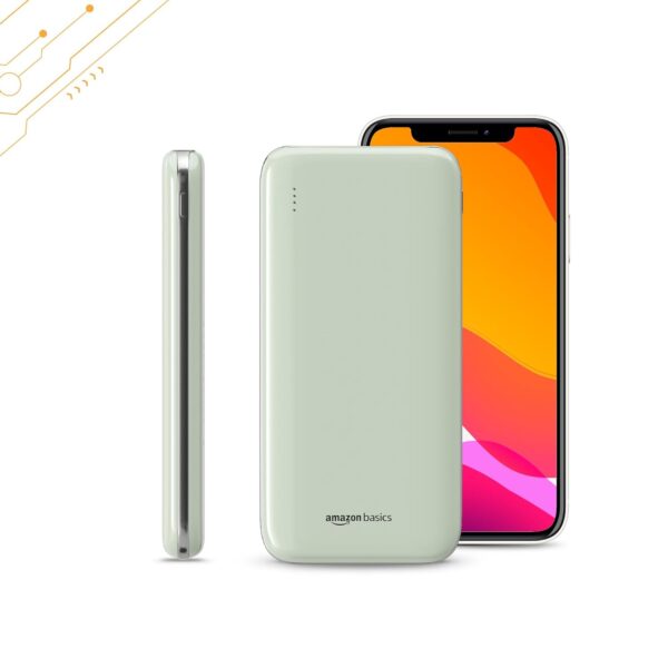 Amazon Basics 10000 mAh 22.5W Ultra Fast Charging Power Bank | Type C Power Delivery (Input & Output) | Quick Charge | Two-Way Fast Charging (Lime) - Image 8