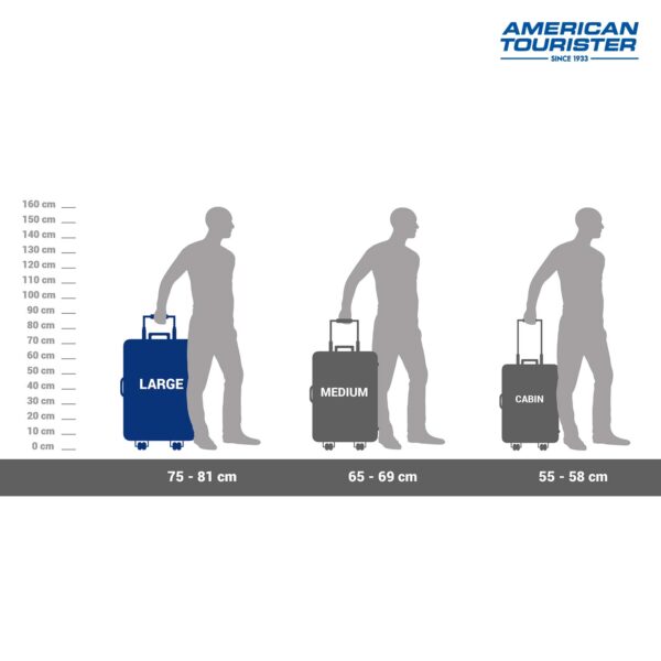 American Tourister Trolley Bag for Travel|Kansas 80 Cms Polyester Softsided Large Check-in Luggage Bag|Speed_Wheel Suitcase for Travel|Trolley Bag for Travelling, Black - Image 9