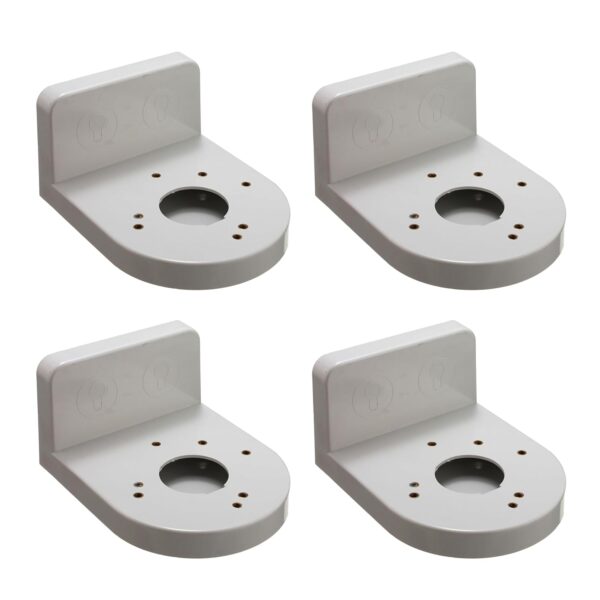 MX Camera Stand for CCTV Dome Cameras 4" Size for Indoor or Outdoor Wall Mount Bracket (Pack of 4_Grey, S-001) - Image 2