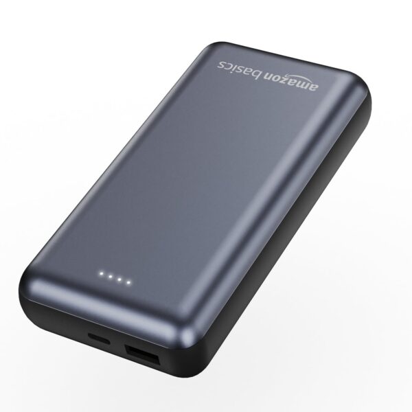 Amazon Basics 20000 mAh Power Bank | 22.5W Fast Charging | Dual Output & Input | Charge 3 Devices Simultaneously | for Smartphones, TWS Earbuds, Speakers, Tablets (Metallic Blue) - Image 9