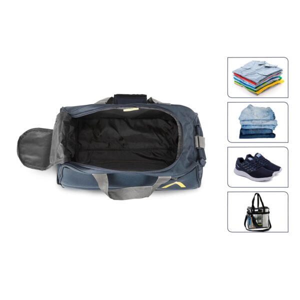 Aristocrat Cadet Polyester 52 Cms Wheel Travel Duffle Bag (Blue), 30 Centimeters - Image 8