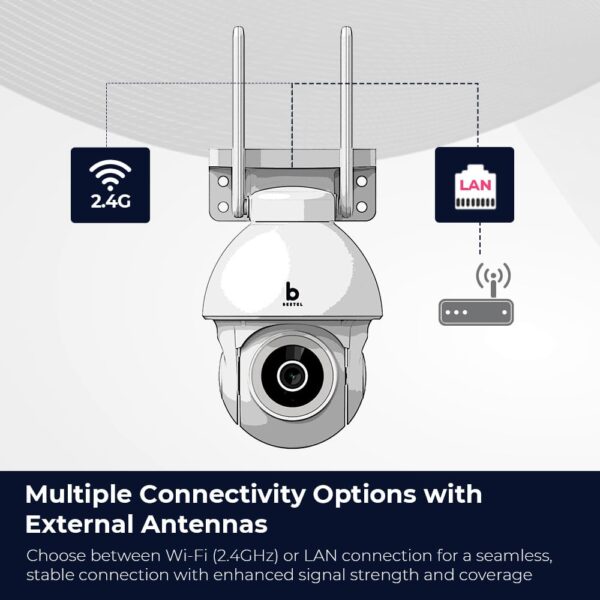 Beetel 4MP 3X Zoom QHD Wi-Fi CCTV Home Security Outdoor Camera|360° Pan Tilt|2-Way Talk|Motion Alert/Tracking|Night Vision|SD Card(Upto 256 GB),Alexa & Google Assnt|Onvif|CCO4 - Image 5