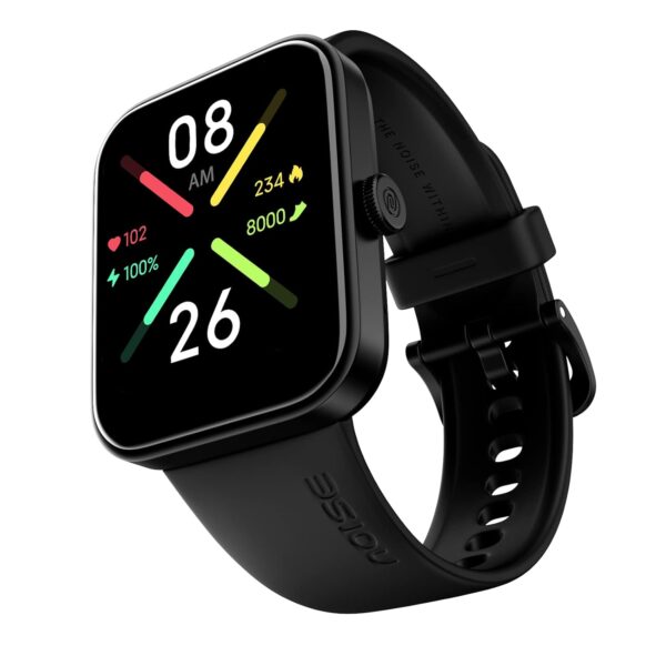 Noise Pulse Go Buzz Smart Watch with Advanced Bluetooth Calling, 1.69" TFT Display, SpO2, 100 Sports Mode with Auto Detection, Upto 7 Days Battery (2 Days with Heavy Calling) - Jet Black - Image 2