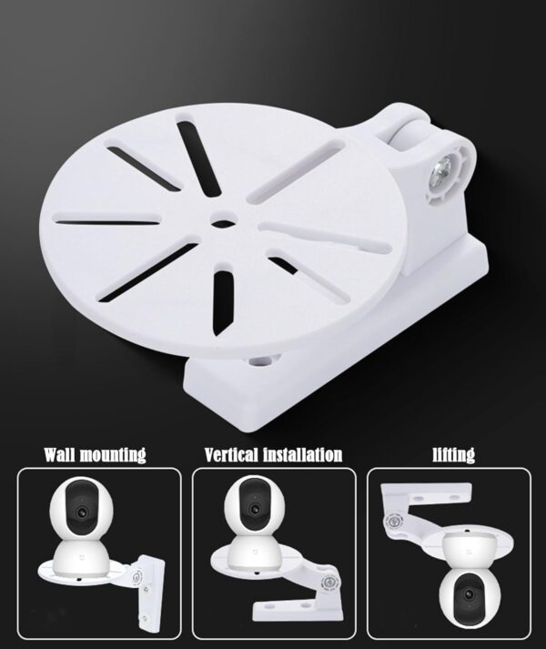 IN-IMAGINE 3 Pcs CCTV Camera Stand, No Drill Wall Shelves, Easy to Use Wall Mount Stand Suitable for Indoor and Outdoor Use Suitable for Most Devices - Image 8
