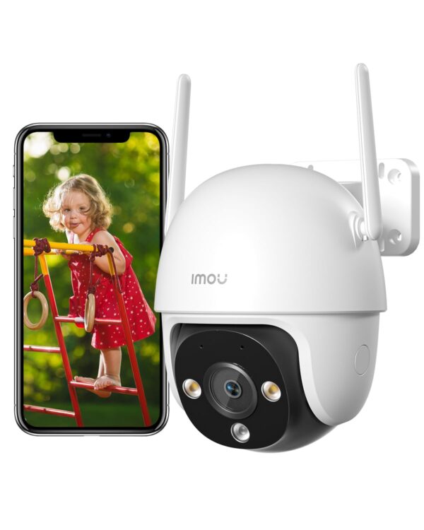 Imou 5MP CCTV Camera for Home Outdoor, 360° Security WiFi Camera, Full Color Night Vision 30M, Human Detection, 2-Way Talk, Siren Alarm, Compatible with Alexa, Supports 512GB SD Card, IP66, DK7 - Image 2