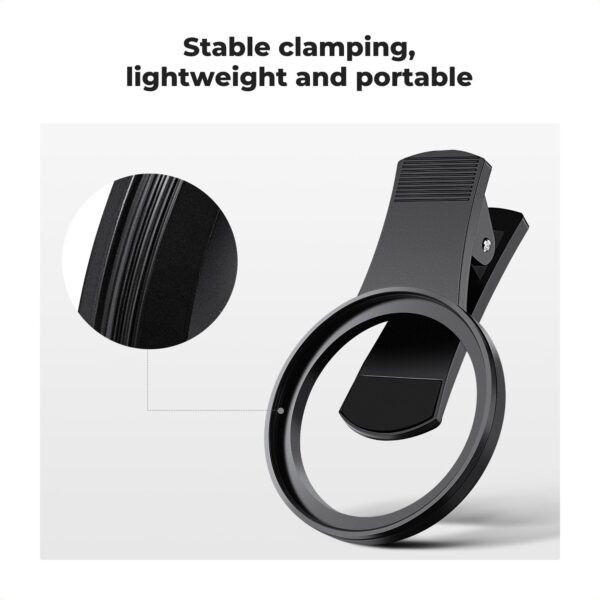 K&F Concept 52mm Clip-on ND2-400 Phone Camera Lens Filter Kit, Adjustable Neutral Density Filter Compatible with iPhone 15 14 13 12 11 - Image 3