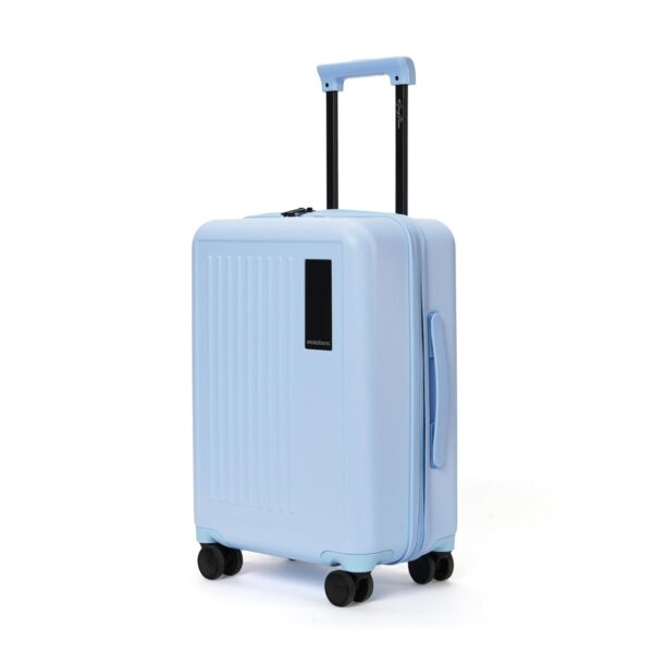 MOKOBARA Polycarbonate The Transit Wave Cabin Luggage 58Cms Cabin Size German Makrolon Poly-Carbonate Hardside 8 Hinimoto Wheels Suitcase Trolley (Shy Blue), Small - Image 2