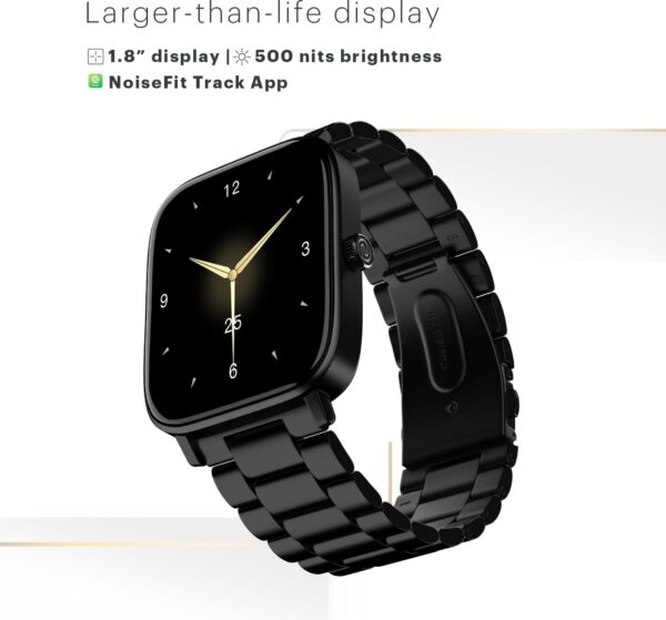 Noise Pulse 2 Pro [New Launch] 1.8" Vibrant Display, Bluetooth Calling Smart Watch for Men & Women, 7 Days Battery Life, Metallic Finish, Built-in Games, Voice Assistance, Health Suite (Elite Black) - Image 4