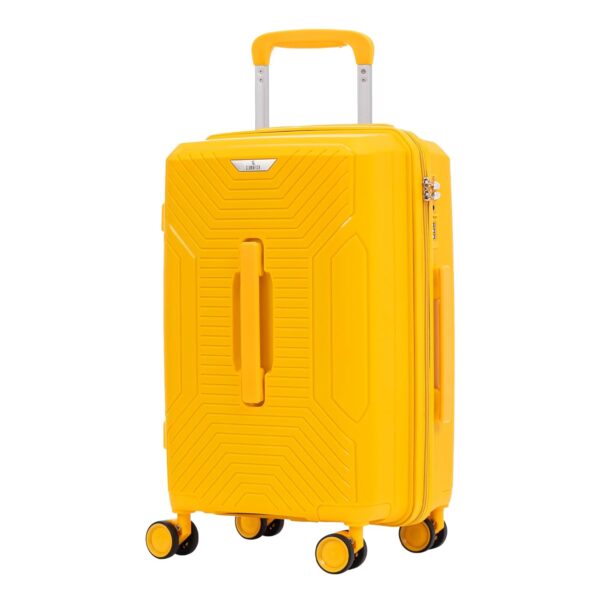 Skyroller Series Small 20inch Cabin Trolley Bag for Travel|Hard Suitcase for Travel with Steel+ABS Trolley, Wheels, 360 Degree Rotation - Dark Yellow - Image 2