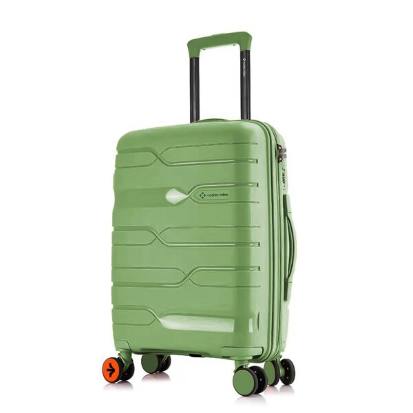 Nasher Miles Paris Hard-Sided Polypropylene Check-In Luggage Avacado Green 24 Inch |65 Cm 8 Wheels Trolley Bag,Medium,8 Spinner - Image 2