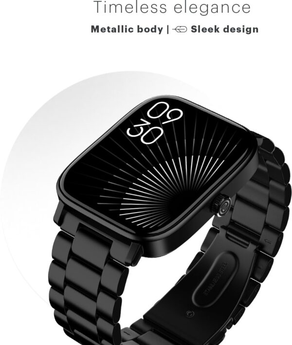 Noise Pulse 2 Pro [New Launch] 1.8" Vibrant Display, Bluetooth Calling Smart Watch for Men & Women, 7 Days Battery Life, Metallic Finish, Built-in Games, Voice Assistance, Health Suite (Elite Black) - Image 5