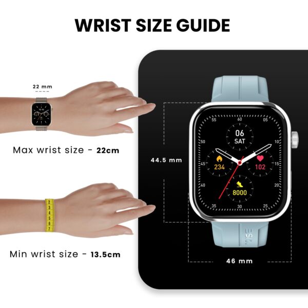 Noise ColorFit Pro 5 Max 1.96" AMOLED Display Smart Watch, BT Calling, Post Training Workout Analysis, VO2 Max, Rapid Health, 5X Faster Data Transfer - Space Blue - Image 6