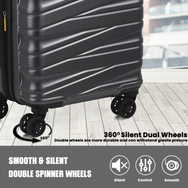 DELSEY PARIS Tiphanie Medium Check-in Polycarbonate Hardsided 8 Wheels Spinner Luggage/Suitcase/Trolley Bag for Travel with TSA Lock - Image 5