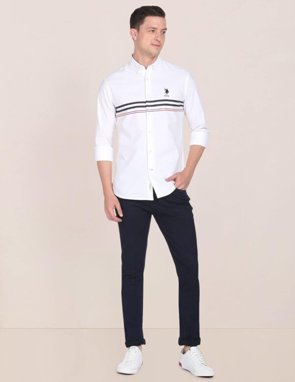 U.S. POLO ASSN. Men's Striped Regular Fit Shirts - Image 5