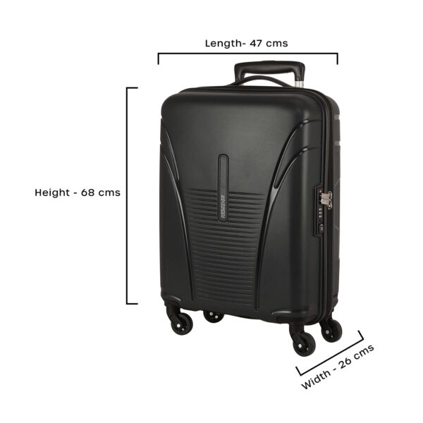 American Tourister Ivy Polypropylene 68 cms Black Hardsided Check-in Luggage (FO1 (0) 09 002) with TSA Lock - Image 11