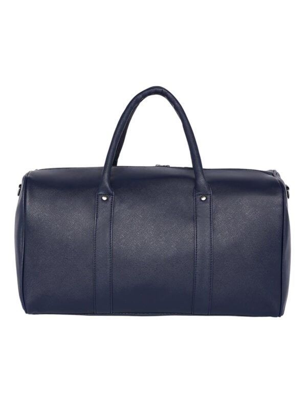 Fur Jaden Eco Friendly Vegan Leather Sustainable and Durable Cabin Duffle Bag 35L Travel Weekender Holiday and Gym Bag (Navy) - Image 7