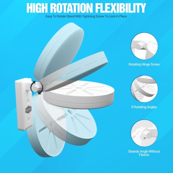 PVC CCTV Camera Wall & Ceiling Mounting Bracket, Strong Adhesive Direct Sticking Drill Free, for Indoor & Outdoor Use (Pack of 2 Set) - Image 5
