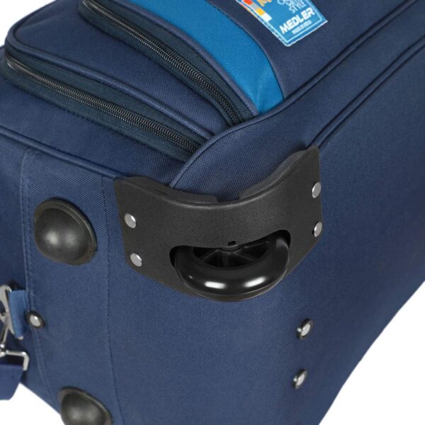 M MEDLER Tribe 55Cms Polyester Trolley Duffle Bag (Navy Blue) - Image 5