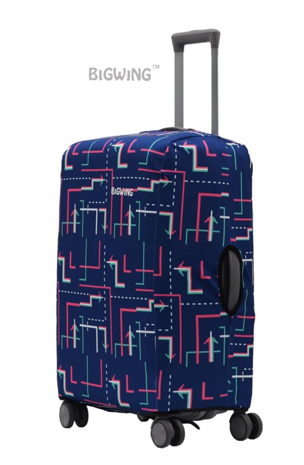 BIGWING Protective Cover in Polyester Fabric with Arrow Print | 28' Inch 75 cm Large Size | Hard Luggage Trolley Bag Cover (Fits Only On Fiber - Plastic Trolley Bag) - Image 5