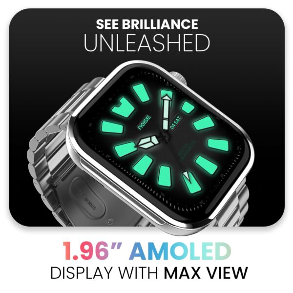 Noise ColorFit Pro 5 Max 1.96" AMOLED Display Smart Watch, BT Calling, Post Training Workout Analysis, VO2 Max, Rapid Health, 5X Faster Data Transfer - Space Blue - Image 5
