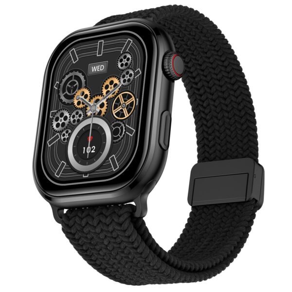 Fire-Boltt Brillia Pro Smart Watch with 51.3mm (2.02 inch) AMOLED Display, Bluetooth Calling, SpO2, Heart Rate Monitoring, 120+ Sports Modes, IP67 Waterproof, Long Battery Life (Black Wave) - Image 2