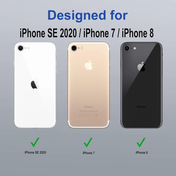 amazon basics Back Case Cover for iPhone SE 2020 (TPU + PC_Black) - Image 3