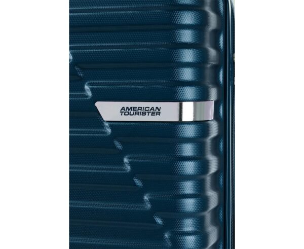 American Tourister Sky Bridge TSA Medium Size Hard-Sided Checkin Luggage Trolley 68 cm Navy - Image 9