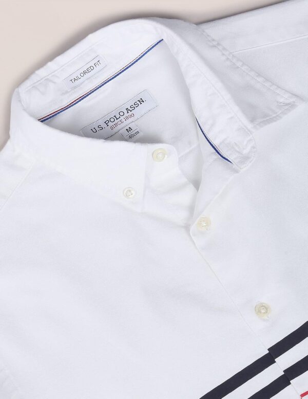 U.S. POLO ASSN. Men's Striped Regular Fit Shirts - Image 4