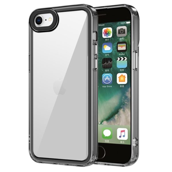 amazon basics Back Case Cover for iPhone SE 2020 (TPU + PC_Black) - Image 2