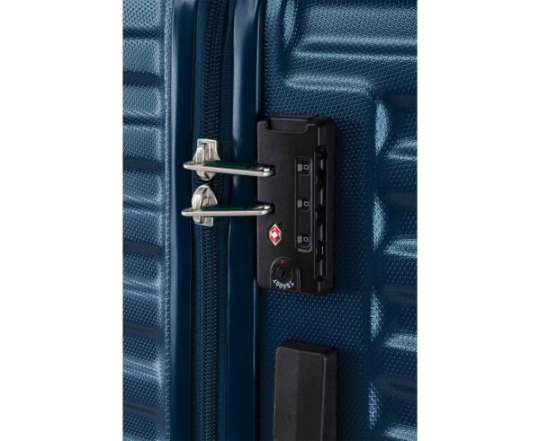 American Tourister Sky Bridge TSA Medium Size Hard-Sided Checkin Luggage Trolley 68 cm Navy - Image 10
