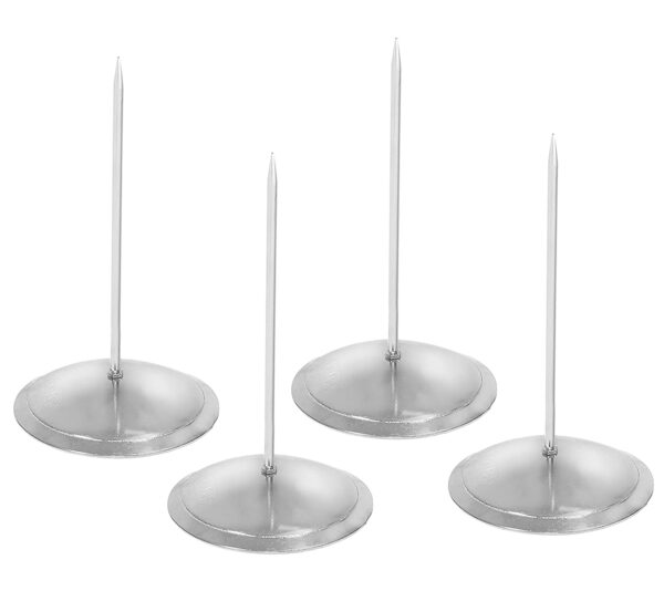NISUN 180MM Paper Memo Holder, Stainless Steel Receipt Holder, Straight Rod Paper Memo Holder Spike, Bill Fork for Bill Receipt Note Paper Order Office Desk (4 Pack) - Image 2
