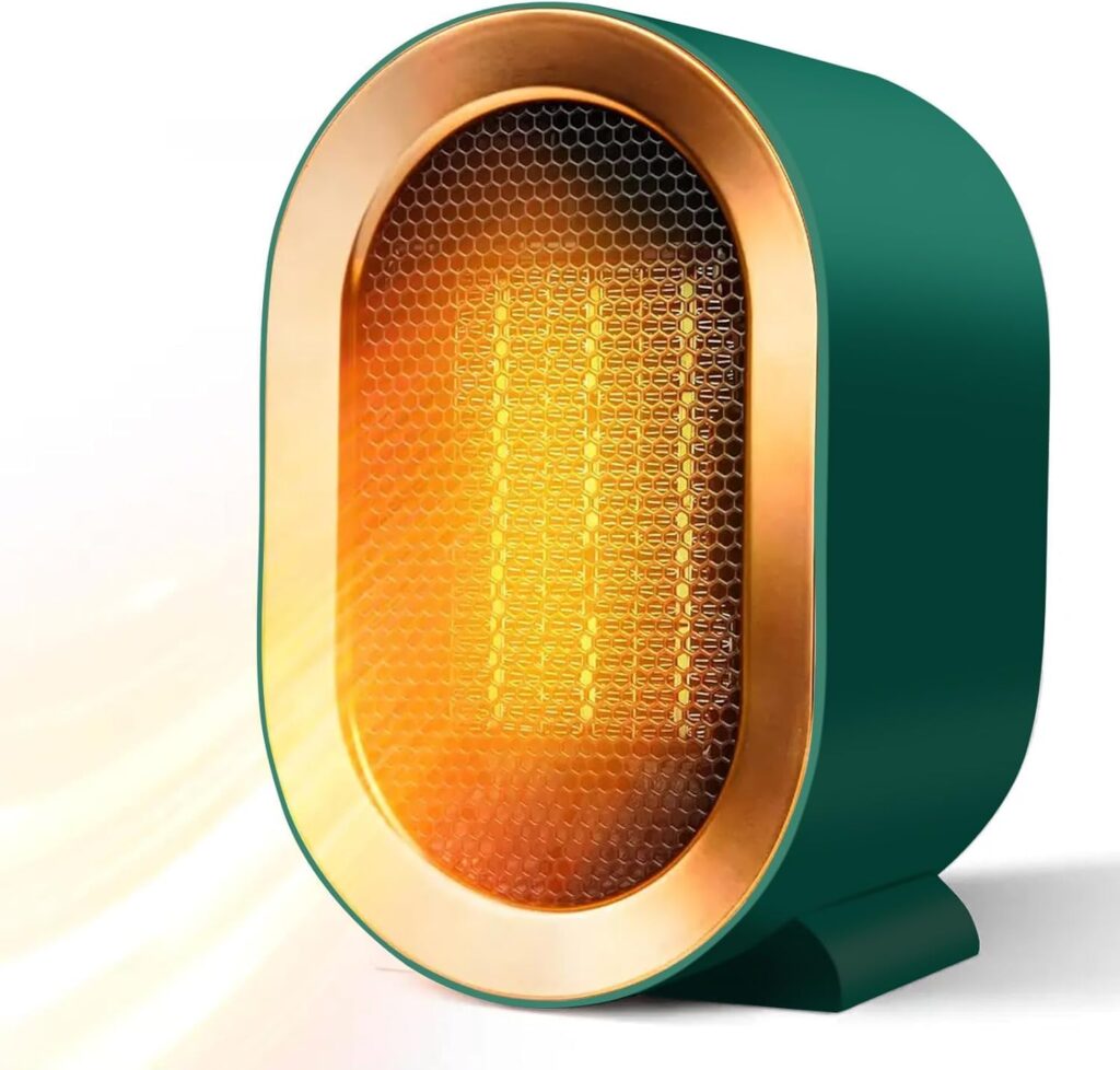RAMNATH IMPEX Room Heater For Bedroom, 1200 Watt Mini Heater For Office Under Desk Table Quiet Handy 300 Sq Ft Air Heat, Small Electric Fan Heater For Home Office Bedroom – Multicolor.