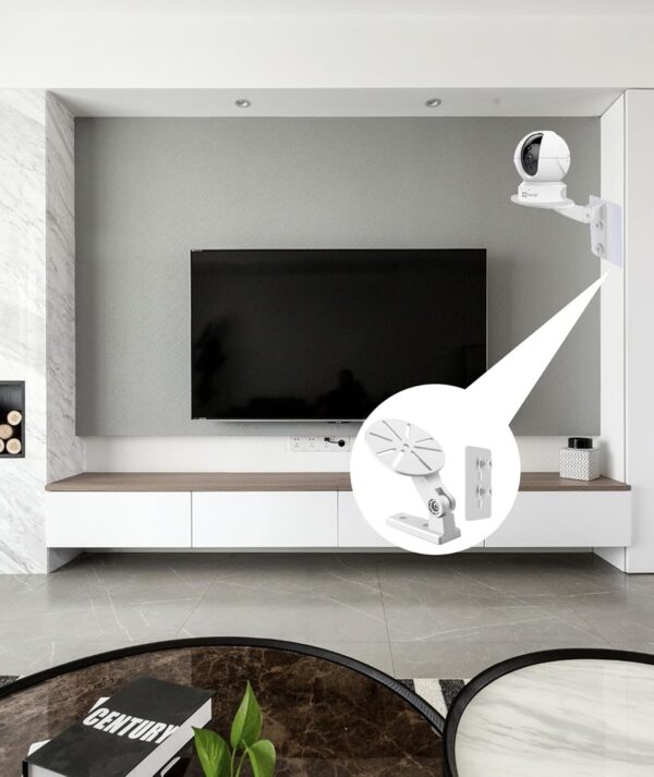 IN-IMAGINE 3 Pcs CCTV Camera Stand, No Drill Wall Shelves, Easy to Use Wall Mount Stand Suitable for Indoor and Outdoor Use Suitable for Most Devices - Image 9