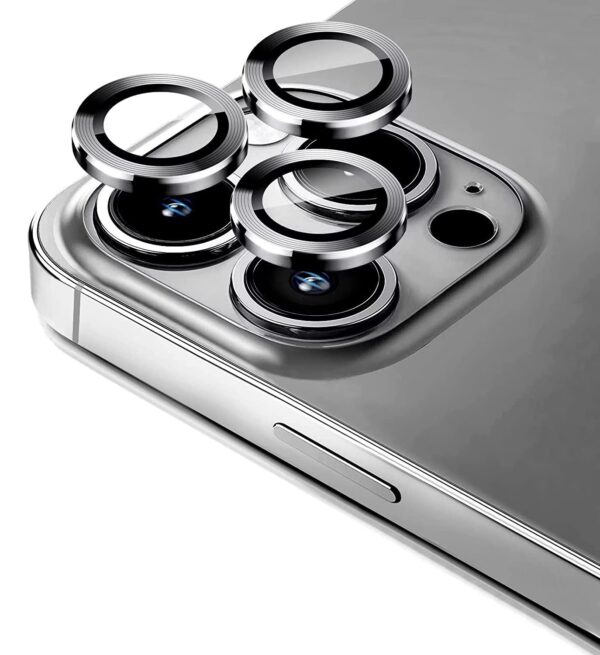 GadgetBite Camera Lens Protector for iPhone 13 Pro 6.1"& iPhone 13 Pro Max 6.7", Tempered Glass Camera Lens Protector Tempered Glass Lens Ring Cover Fit for iPhone 13 Pro/iPhone 13 Pro Max (Black). - Image 2