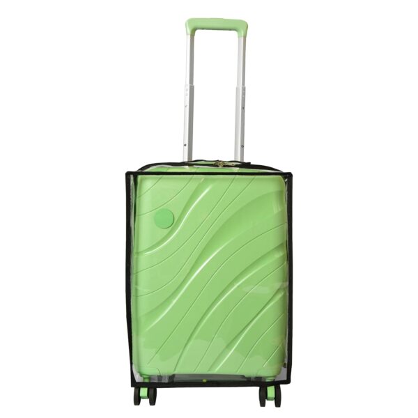 AQBAH 24inch Clear PVC Suitcase Zippered Dustproof Protective Cover for Wheeled Luggage Trolley Transparent Luggage Protecto(58 x 29 x 41 cm) - Image 10
