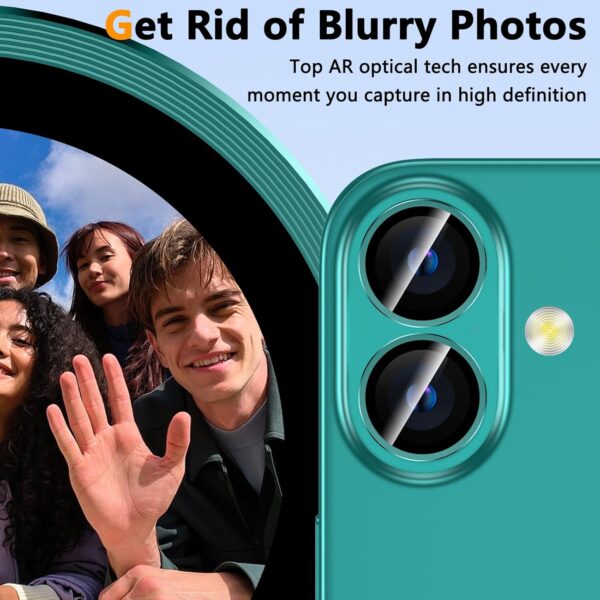 Compatible With Teal Iphone 16/16 Plus Camera Lens Protector - 9H Hardness, Premium Iphone 16 Lens Protector, Does Not Affect Flash Shots - Camera Protector Iphone 16 - Image 6