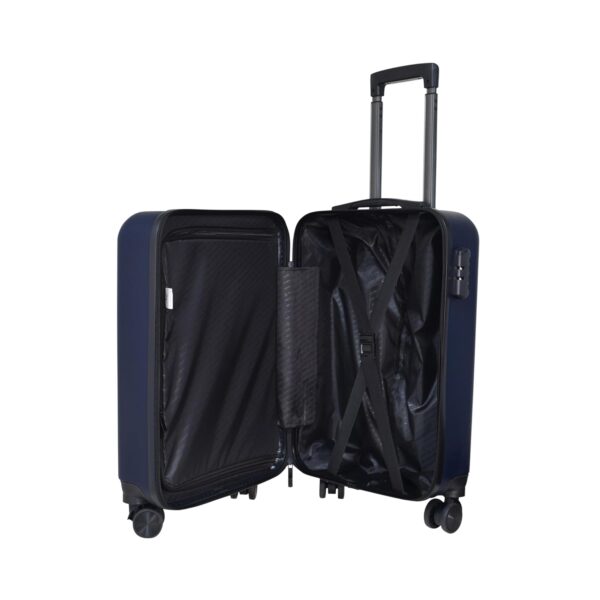 Swiss Military 20 Inch Luggage, Unbreakable Polycarbonate Cabin Size Luggage Blue Color, Textured Hard-Sided Trolley Luggage/Suitcases, HTL99, Blue - Image 8