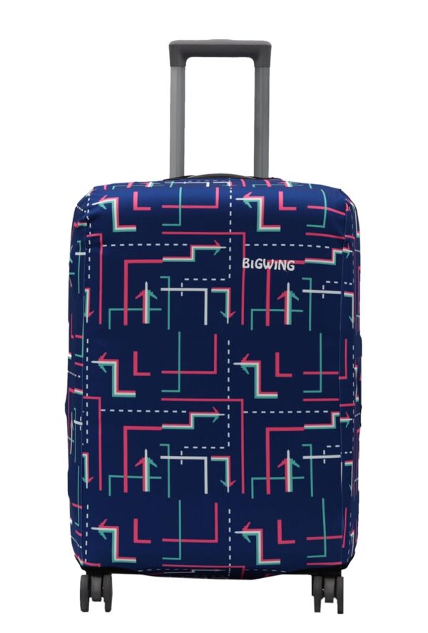 BIGWING Protective Cover in Polyester Fabric with Arrow Print | 28' Inch 75 cm Large Size | Hard Luggage Trolley Bag Cover (Fits Only On Fiber - Plastic Trolley Bag) - Image 2