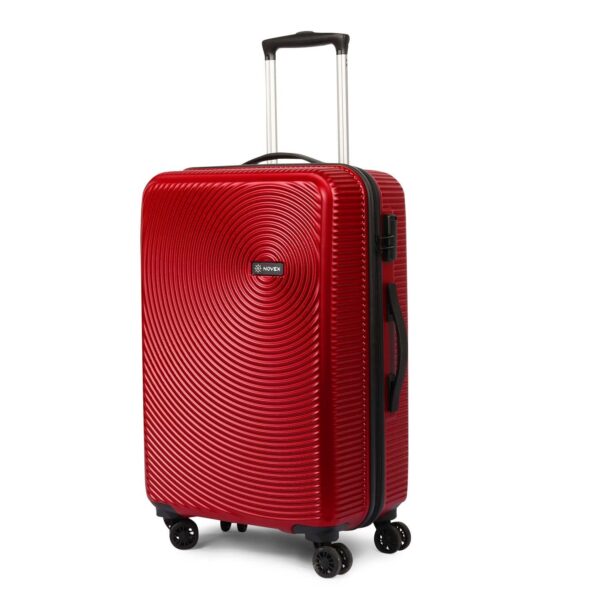NOVEX Ivory Check-in Size Scratch Resistant Trolley with 28-Inch | Polycarbonate Travel Roller Case, Hard Suitcase/Luggage Trolleys | Red, 4-Wheel, 360° Smooth Rolling Spinner Bag - Men & Women - Image 2