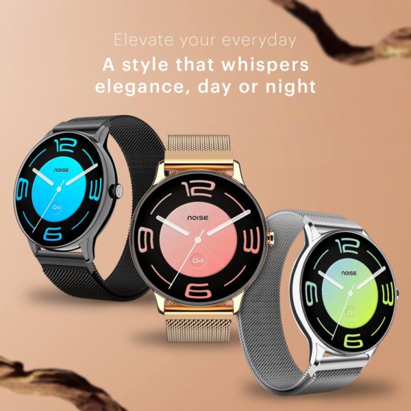Noise Twist Go Bluetooth Calling Smart Watch for Women with Sleek Metal Dial, Glossy Finish, 1.39" Display, 100+ Watch Faces, IP68, Sleep Tracking, Voice Assistance, Upto 7 Days Battery (Gold Link) - Image 5