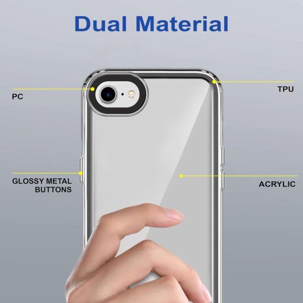 amazon basics Back Case Cover for iPhone SE 2020 (TPU + PC_Black) - Image 7