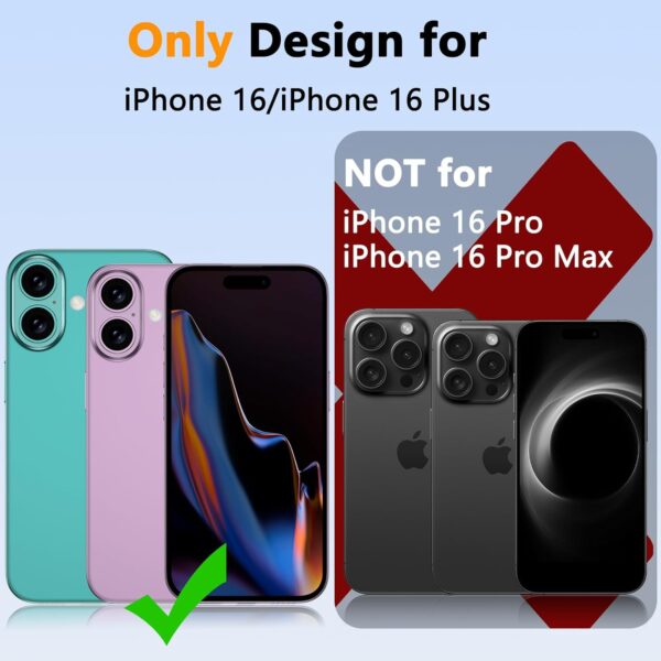 Compatible With Teal Iphone 16/16 Plus Camera Lens Protector - 9H Hardness, Premium Iphone 16 Lens Protector, Does Not Affect Flash Shots - Camera Protector Iphone 16 - Image 3