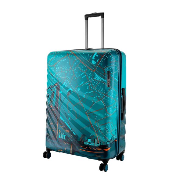 Safari Select Brooklyn 77 Cms Check-in Trolley Bag Hard Case Polycarbonate 8 Wheels with 360 Degree Rotation, Recessed TSA Lock, Anti-Theft Zipper, Trolley Bags for Travel, Suitcase for Travel, Teal - Image 2