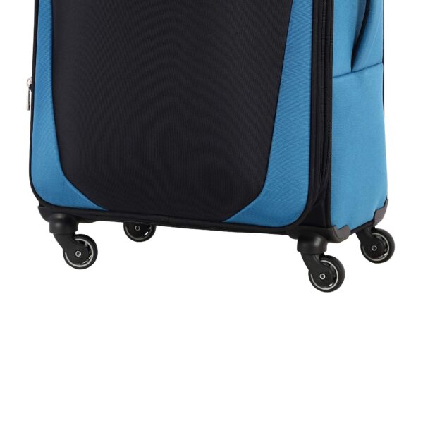 American Tourister Trolley Bag for Travel|Kansas 80 Cms Polyester Softsided Large Check-in Luggage Bag|Speed_Wheel Suitcase for Travel|Trolley Bag for Travelling, Black - Image 7